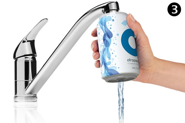 Dropson Portable Water Filter Can - Aquaclear.ie